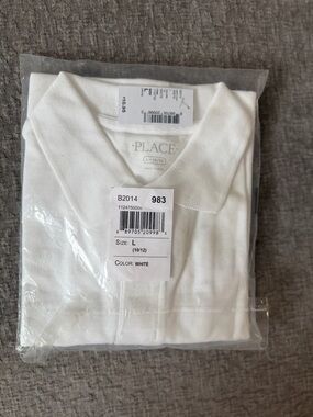 Children’s Place White Polo Shirt new w/ tag